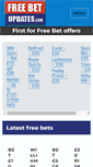 Mobile Screenshot of freebetupdates.com